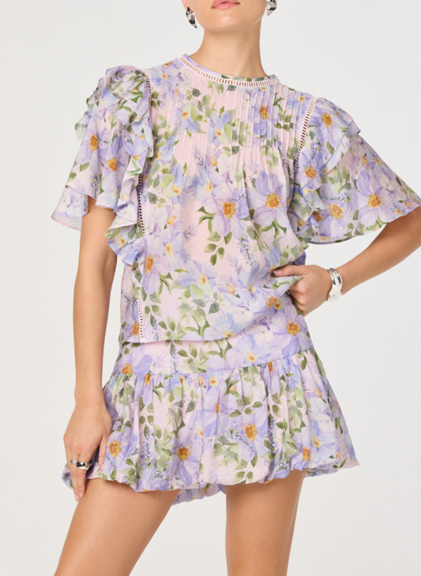 ASTR Kinley Top in Lilac Floral