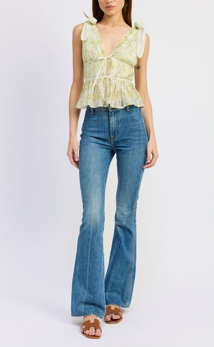 En Saison Claire Peplum Top