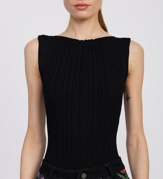 En Saison Reed Knit Bodysuit