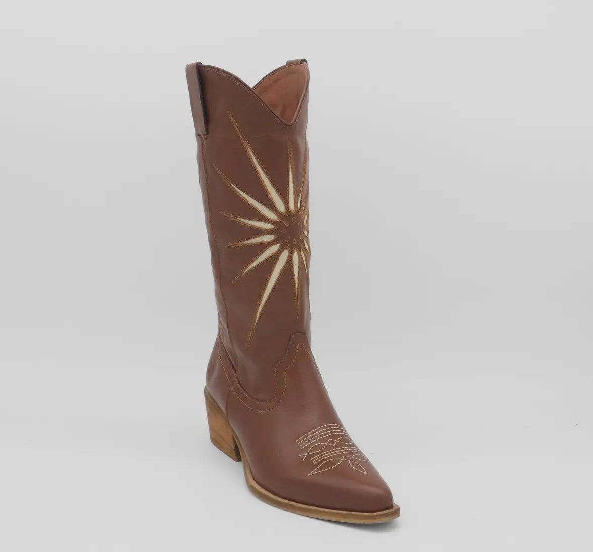 Stivali Moonrise Western Cowboy Boot in Brown