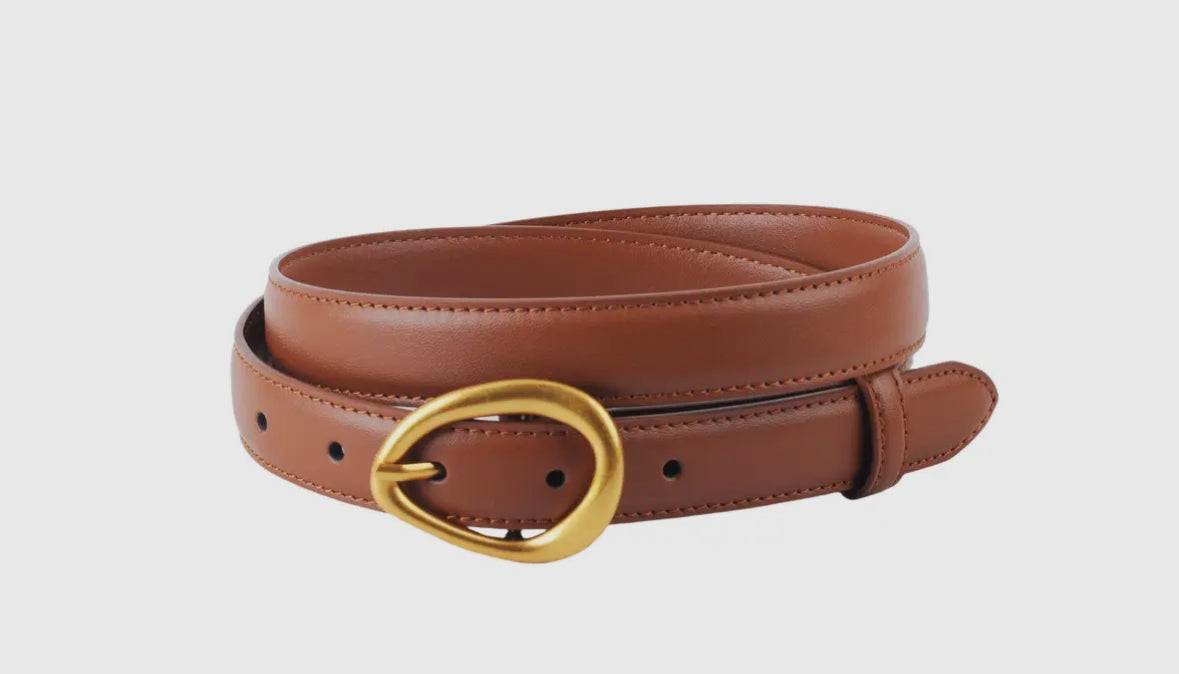 Jessie Leather Belt in Brown