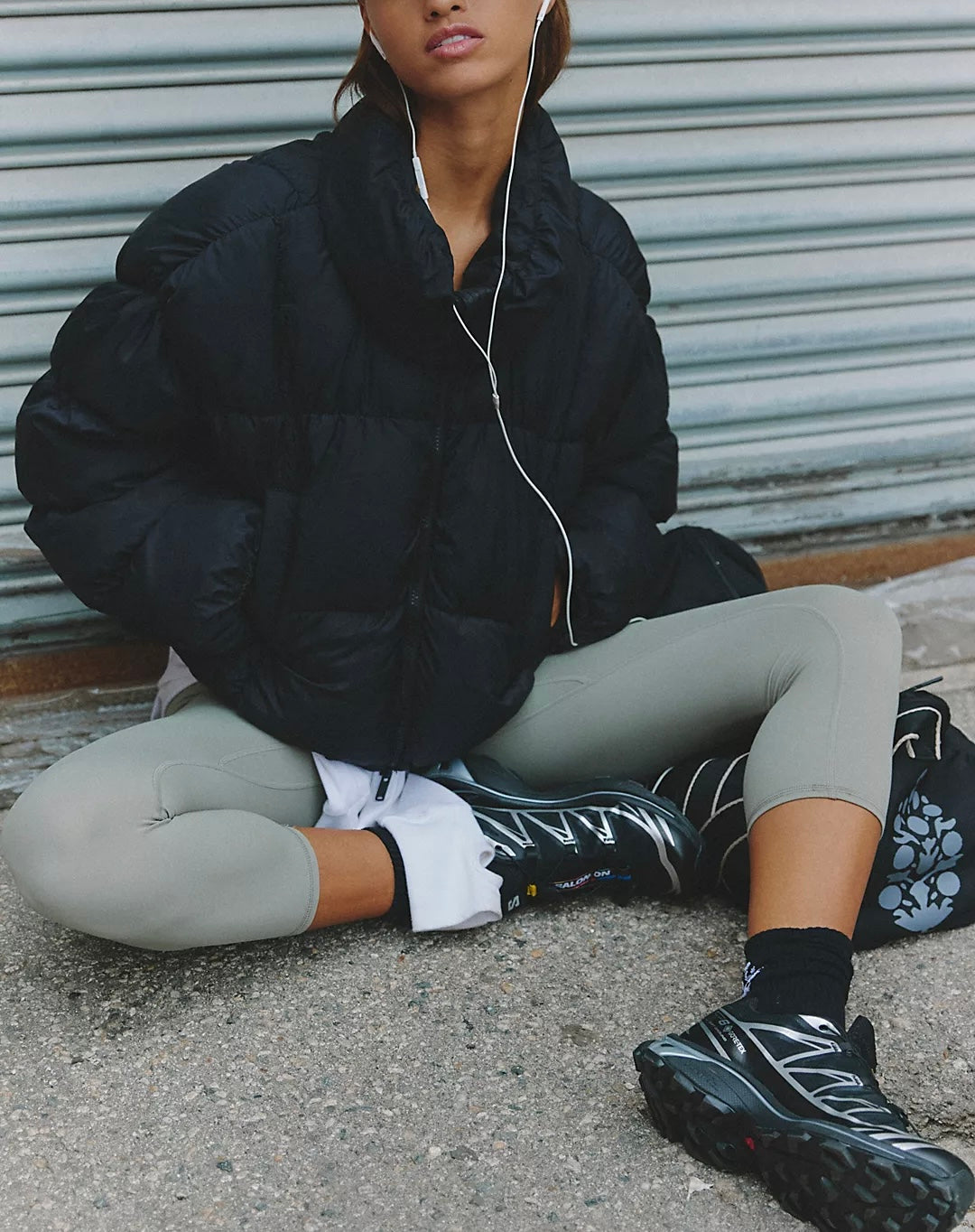 FP Movement In A Bubble Puffer Jacket in Black