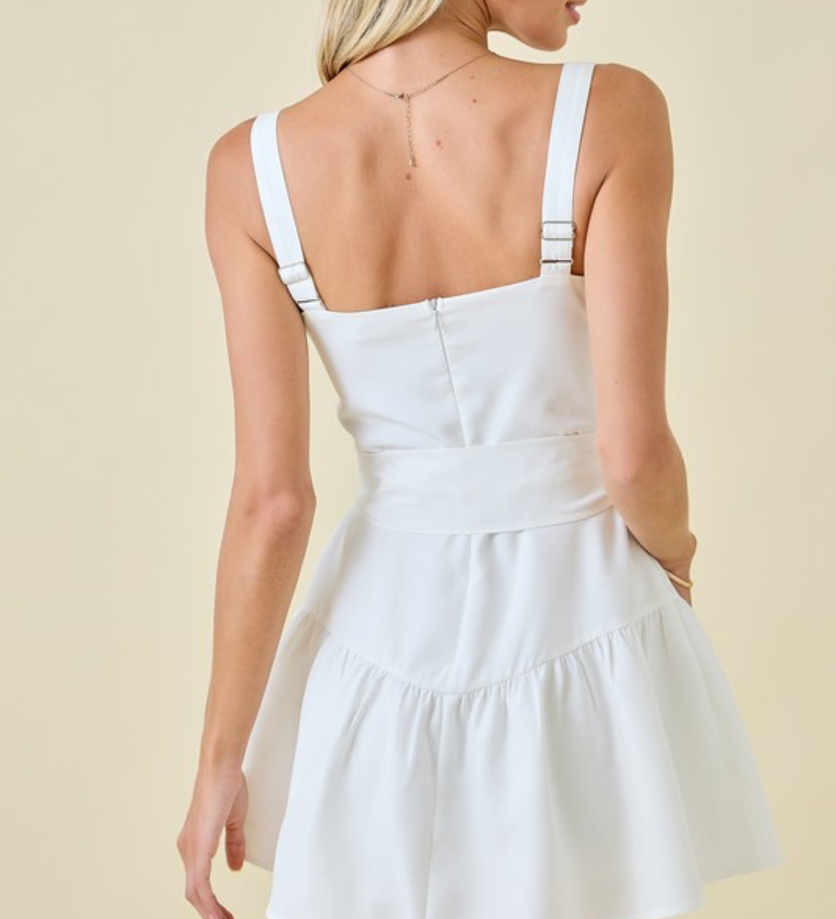 Morgan Mini Dress in White