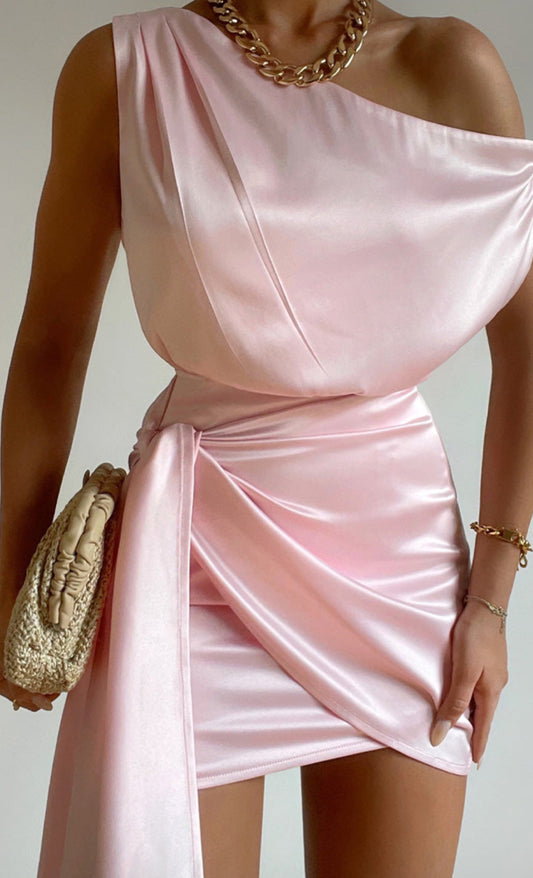 Charisma Mini Dress in Light Pink