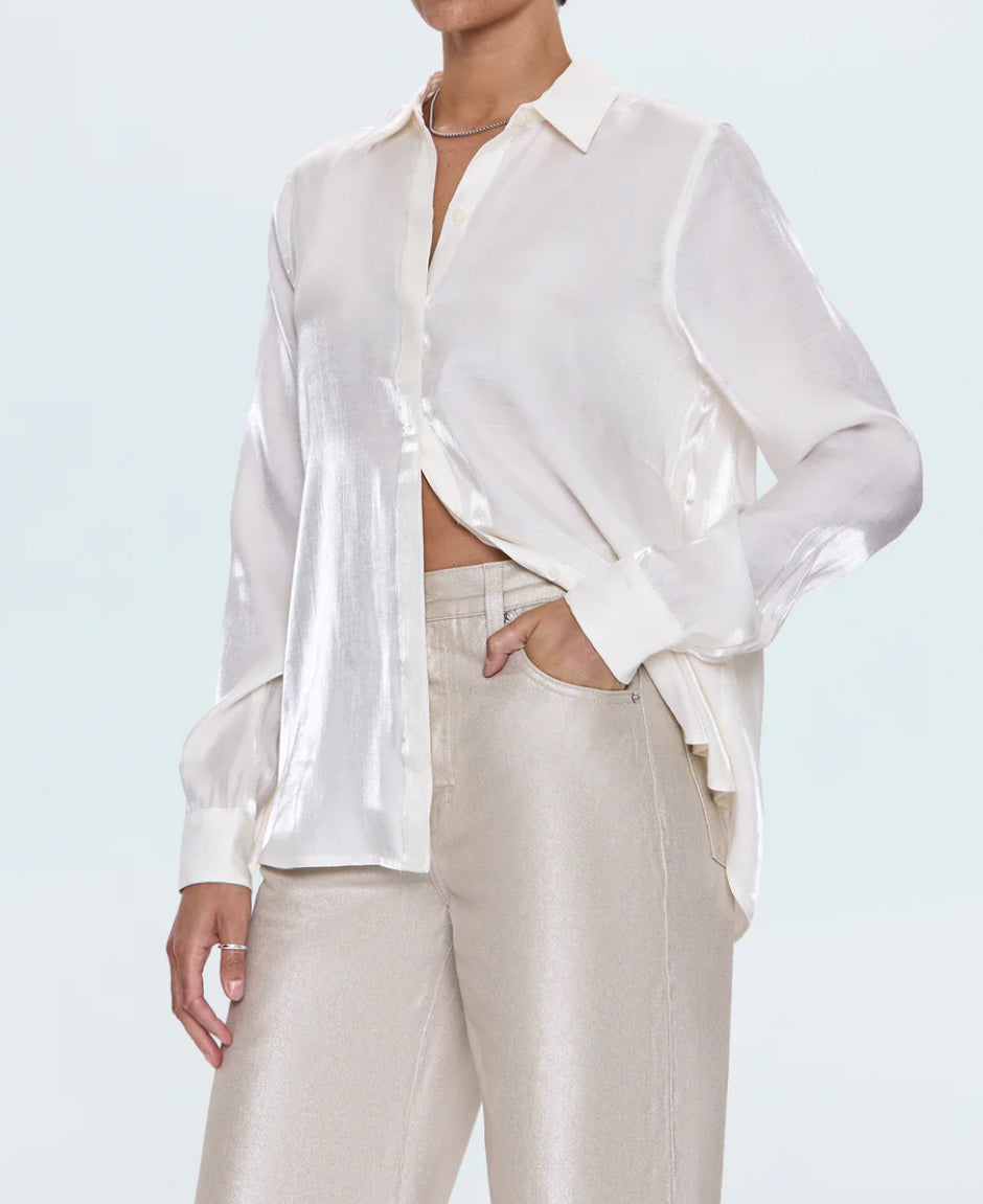 Pistola Tilda Longsleeve Button Up Shirt in Ecru