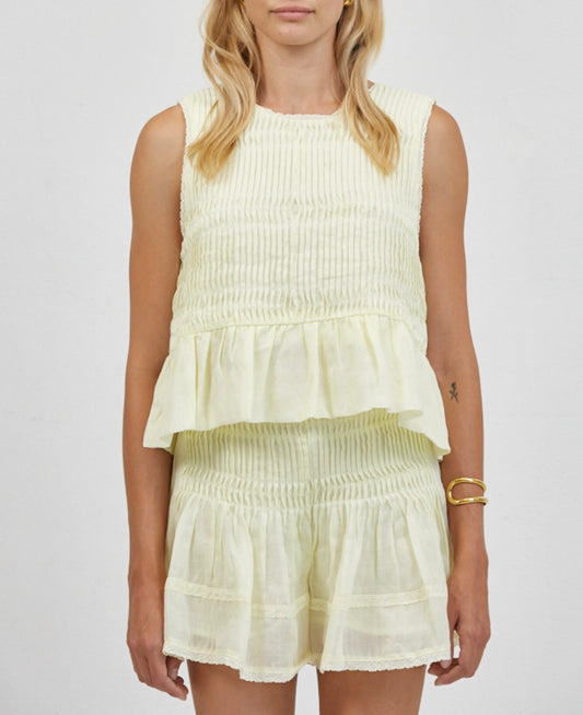 A.Ren Phoebe Sleeveless Top in Pineapple