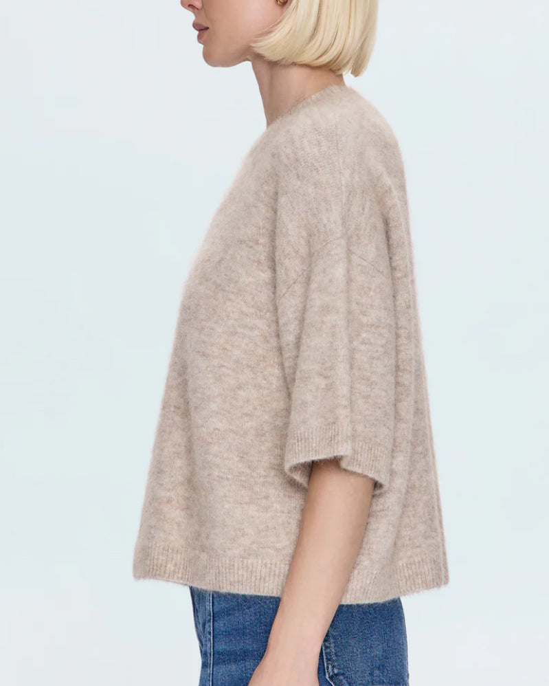 Pistola Shiloh Short Sleeve Crew Neck in Oatmeal