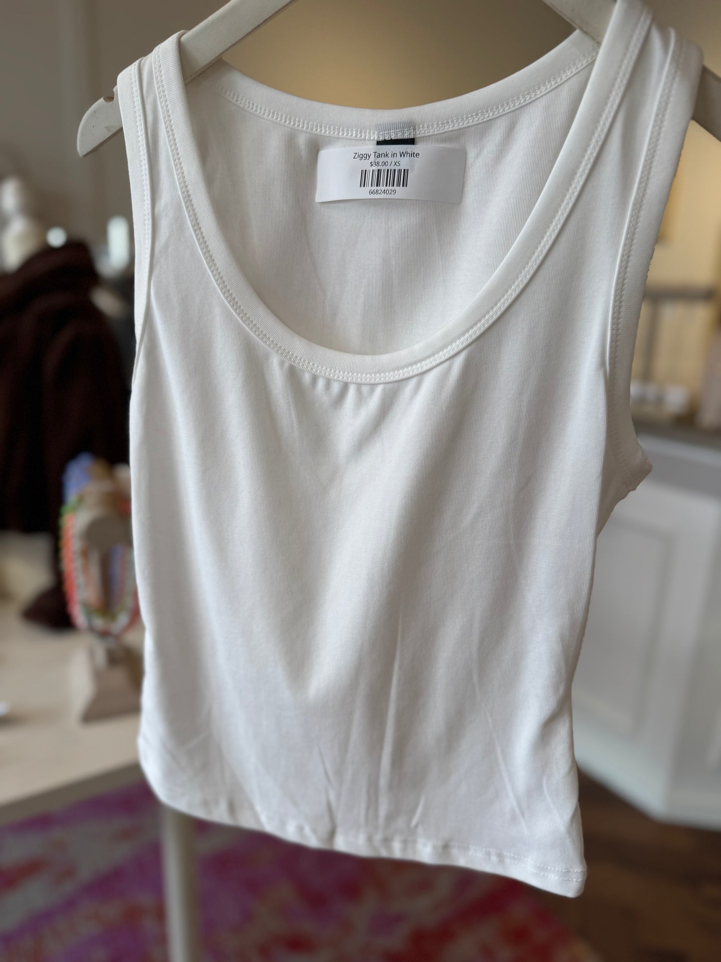 Ziggy Tank in White