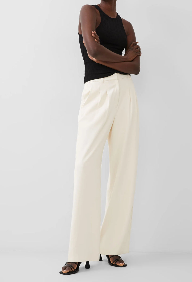 French Connection Harrie Sutting Trouser in Classic Cream