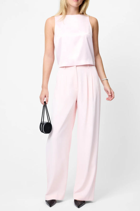 French Connection Harrie Sutting Trouser in Soft Blush
