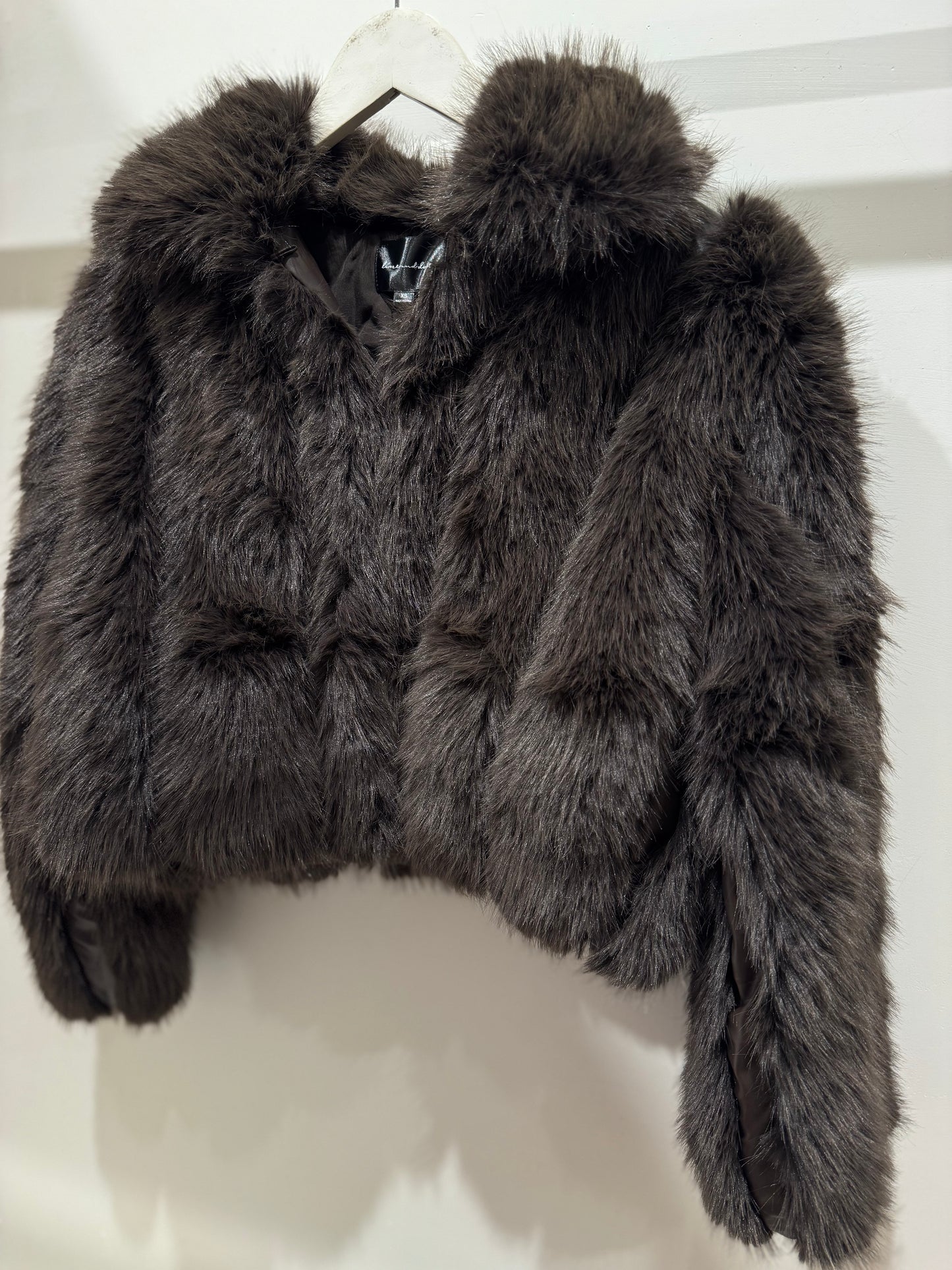 Line & Dot Dax Jacket in Dark Brown