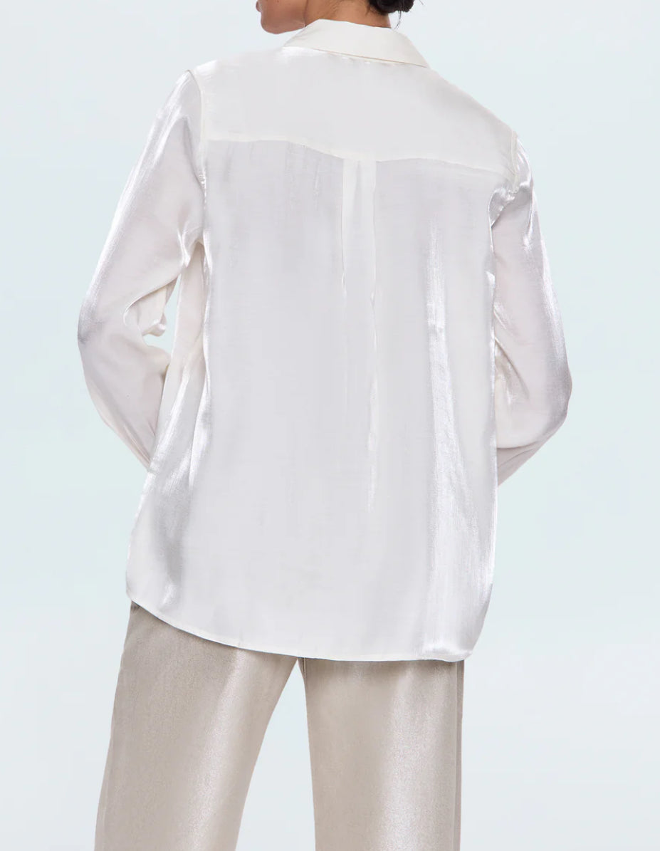 Pistola Tilda Longsleeve Button Up Shirt in Ecru