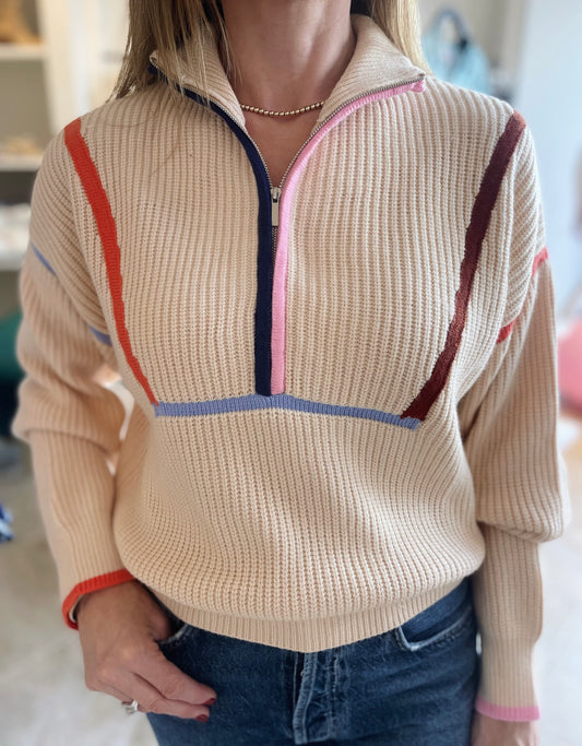 Dollie Half Zip Sweater