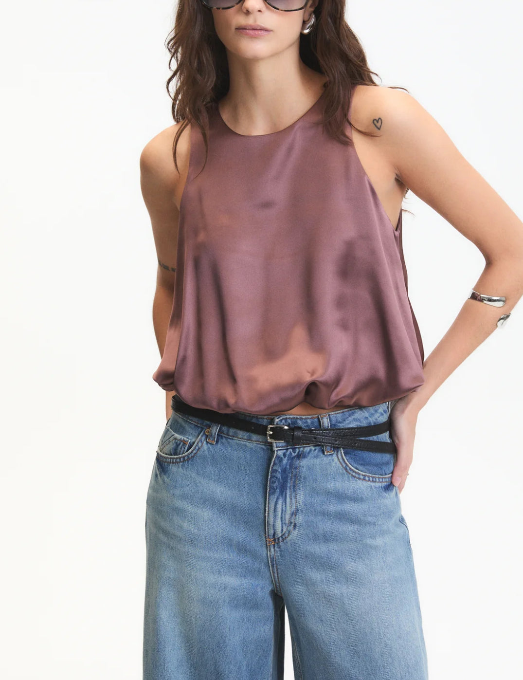 Deluc Leonard Top in Taupe
