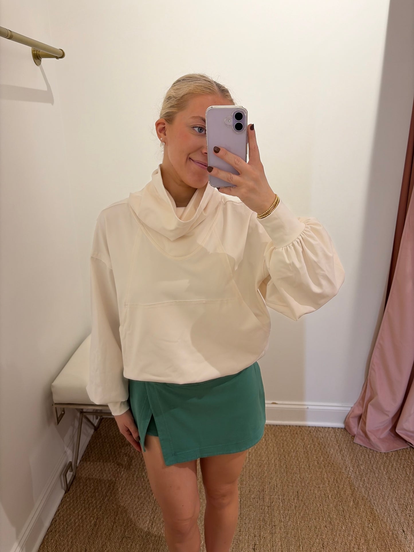 FP Movement Hot Shot Mini Skort in Green Glow