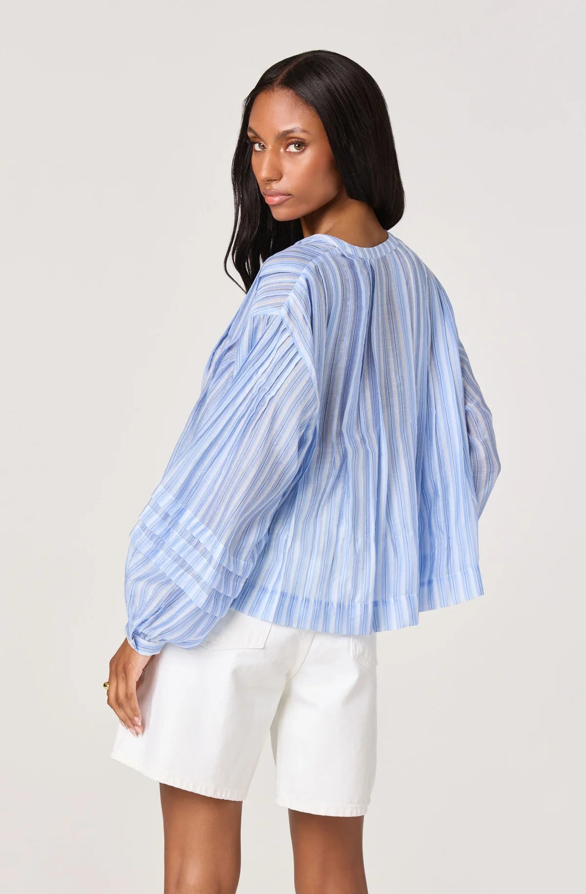 ASTR Ericka Top in Blue Stripe
