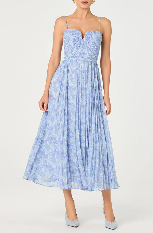 ASTR Bayley Dress in Blue Floral