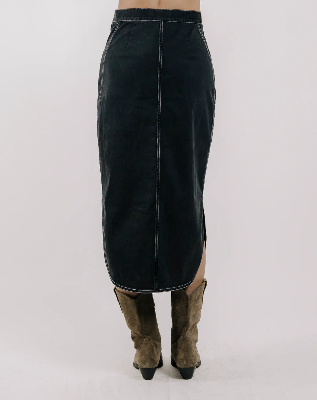Love The Label Apolline Midi Skirt in Pagent Blue