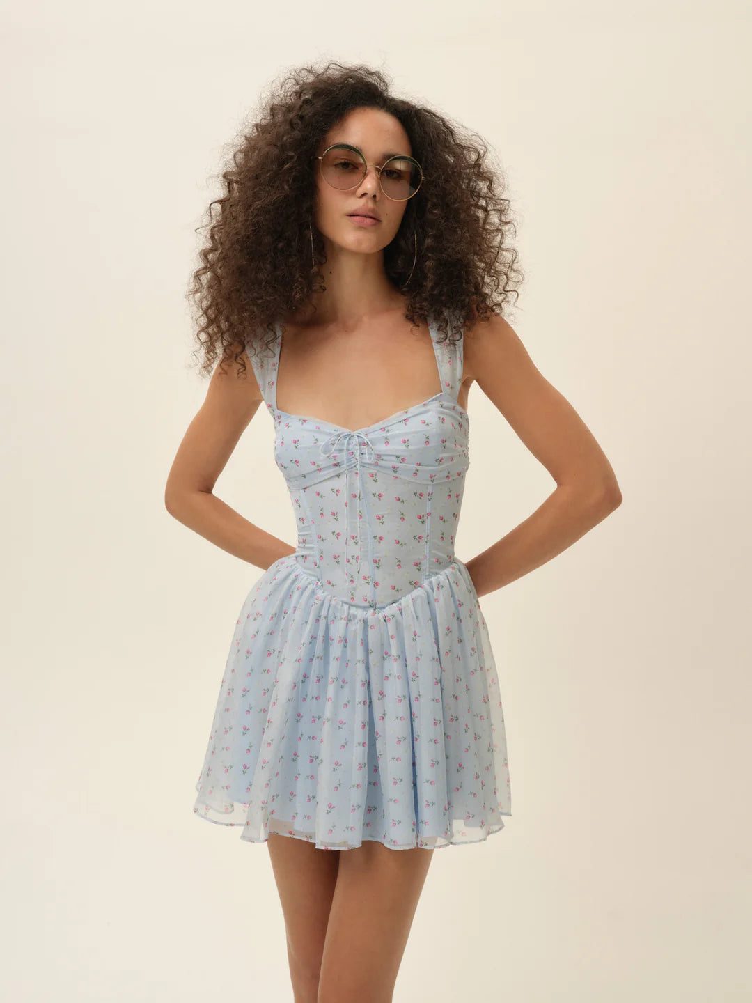For Love & Lemons That's Amore Bouquet Mini Dress