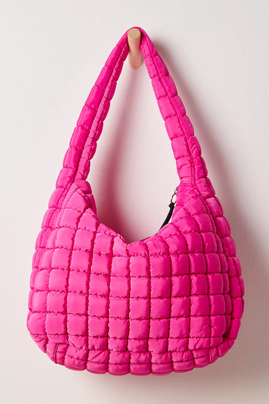 FP Movement Quilted Carryall Bag in Fuchsia Flirt