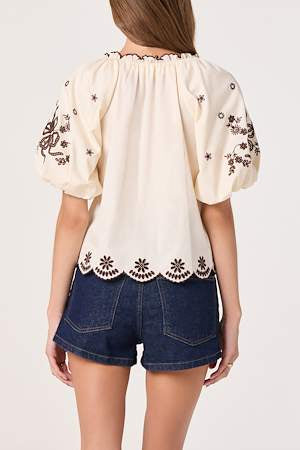ASTR Lucia Top in Cream