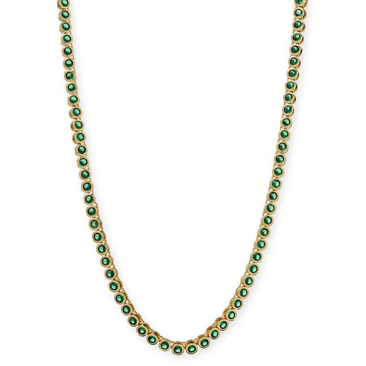 Bracha Mali Tennis Necklace in Emerald