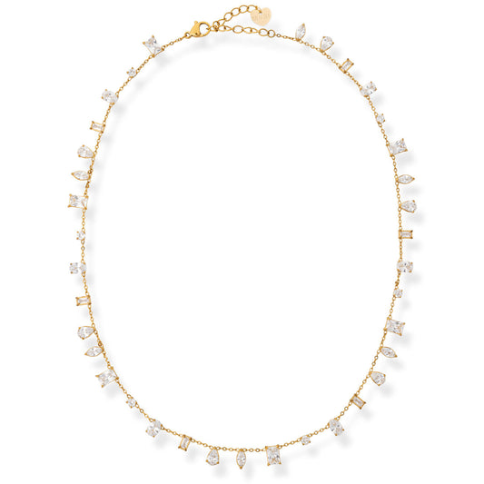 Bracha Hudson Multi Shape Tennis Necklace in Crystal