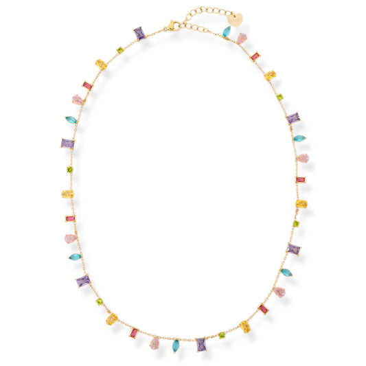 Bracha Hudson Multi Shape Tennis Necklace in Multi