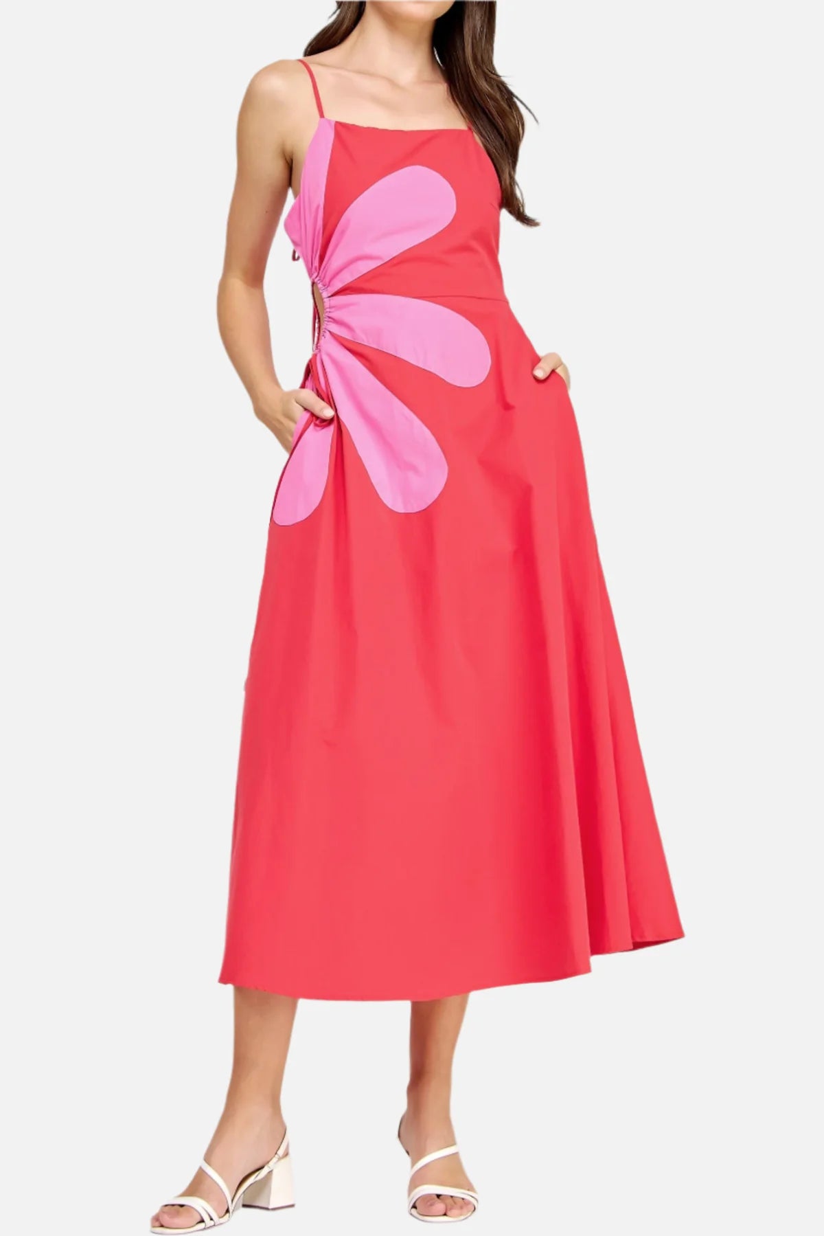 Millie Flower Midi Dress