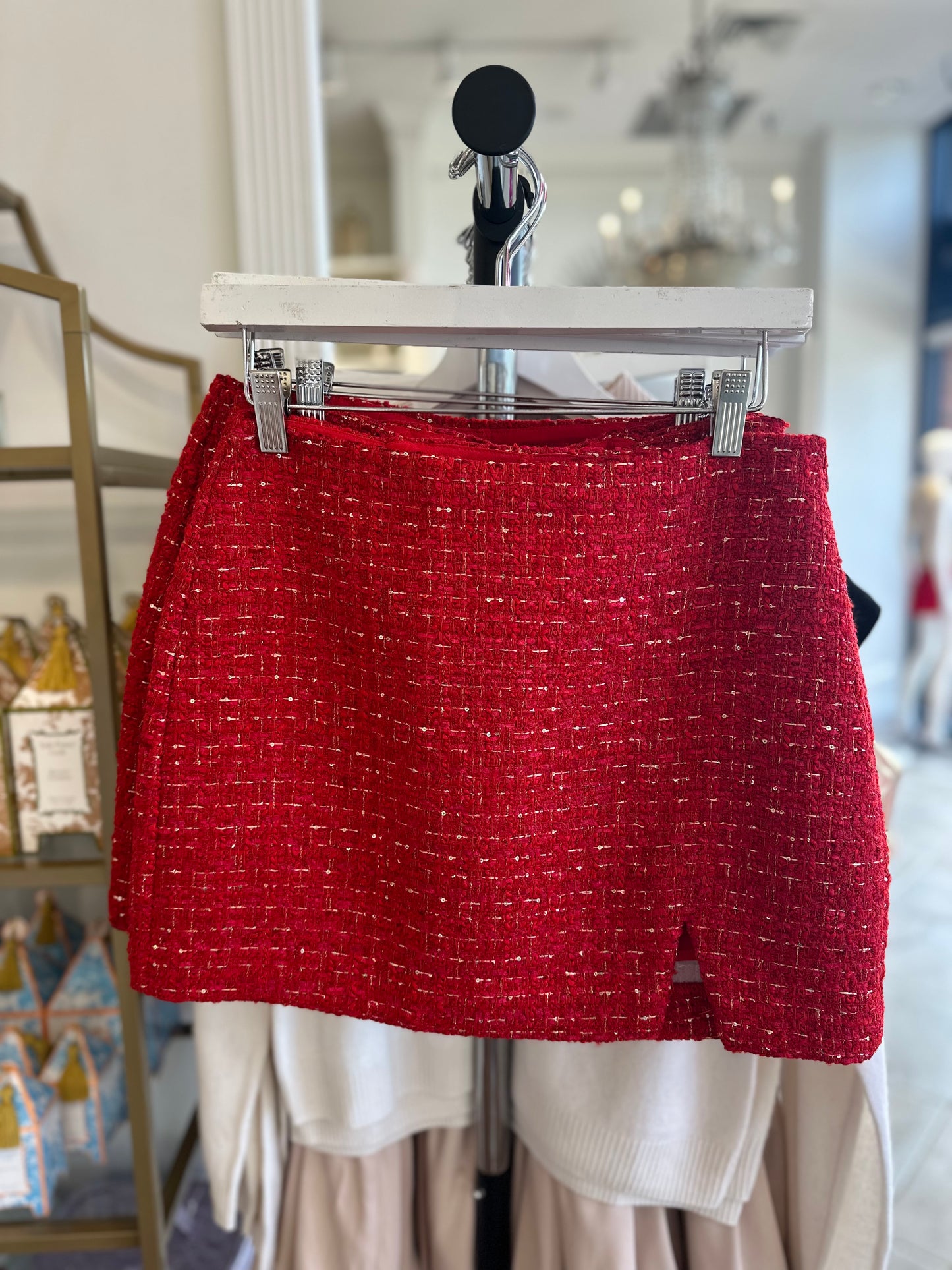 Comet Tweed Mini Skort