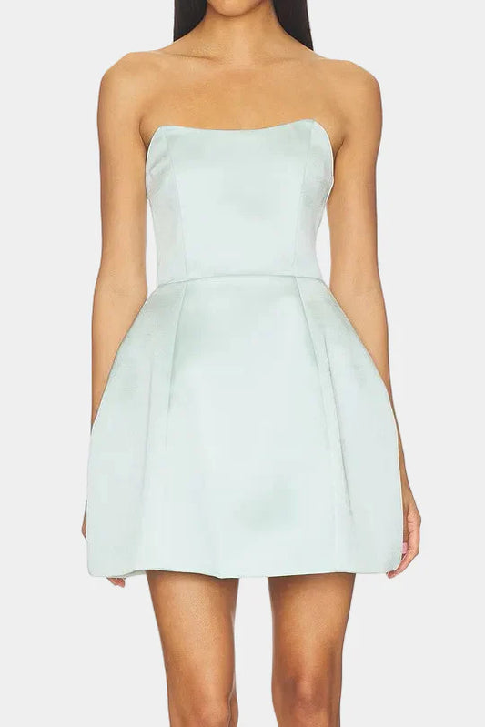 Elliatt Manon Tulip Mini Dress in Seagreen