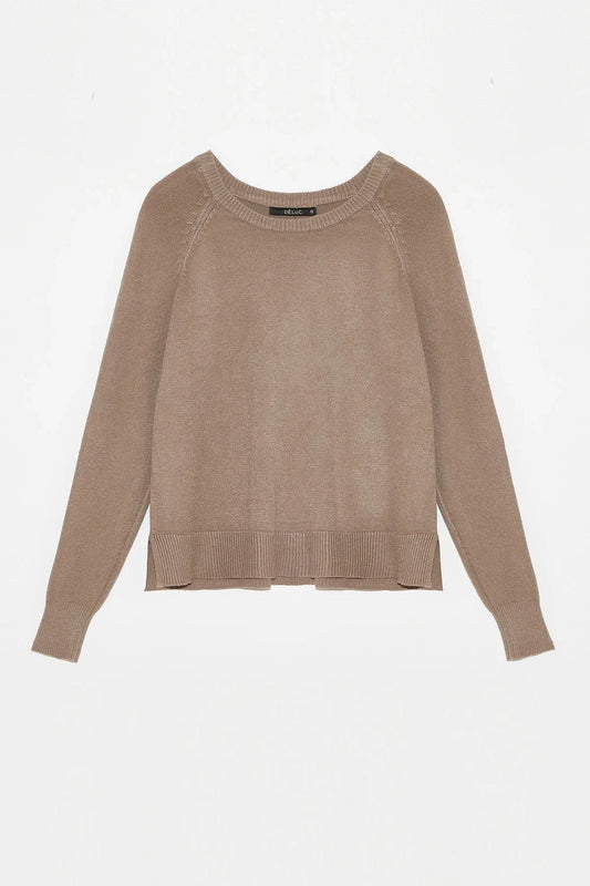 Deluc Begonia Sweater in Melange Mink