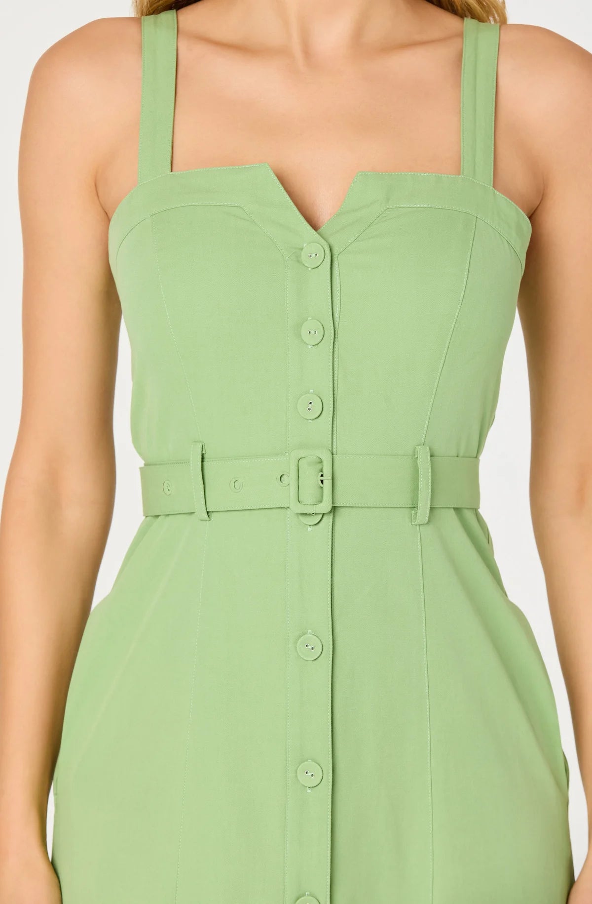 ASTR McKinley Dress in Avocado