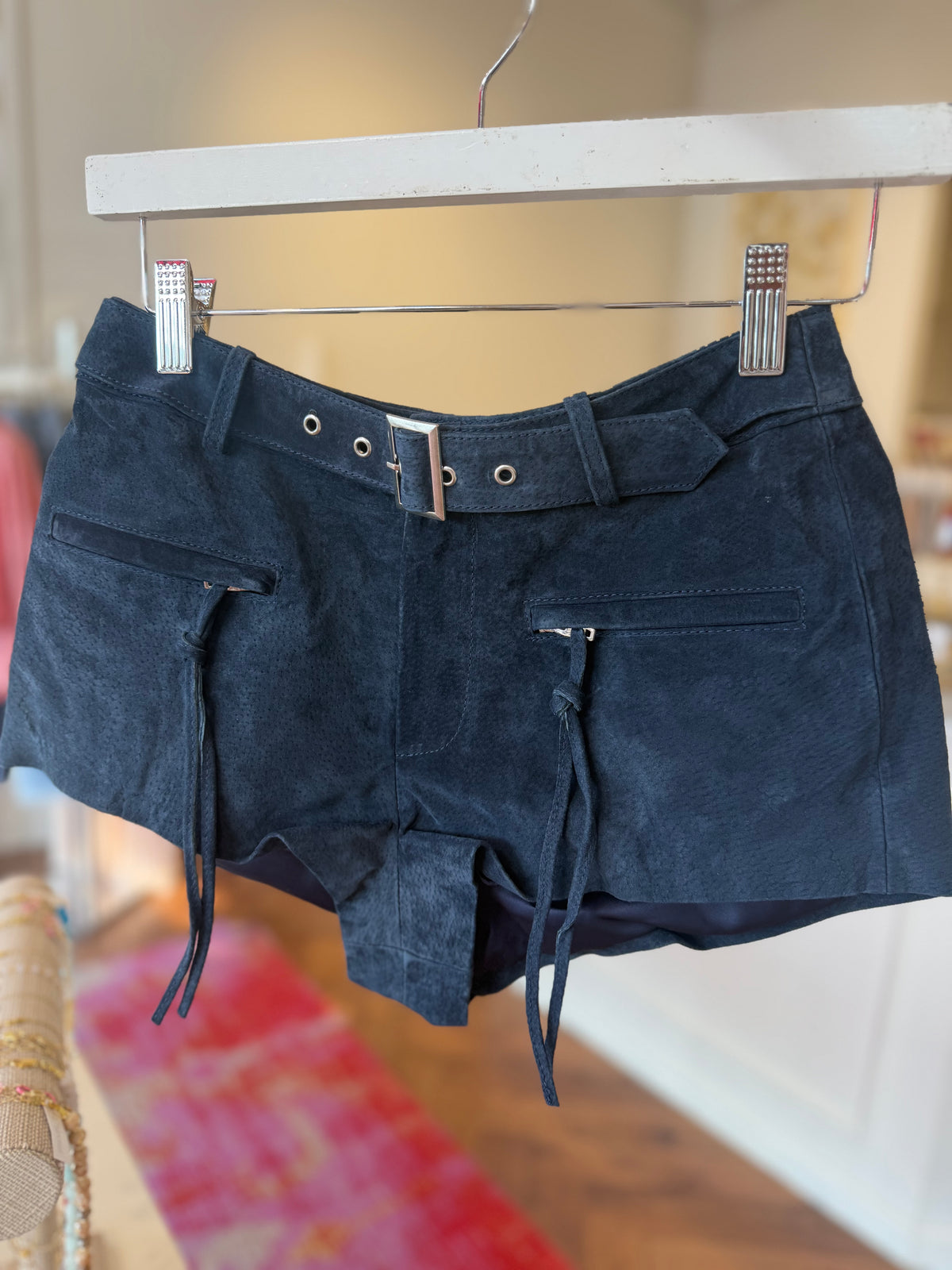 Blank NYC Midnight Drift Shorts in Navy