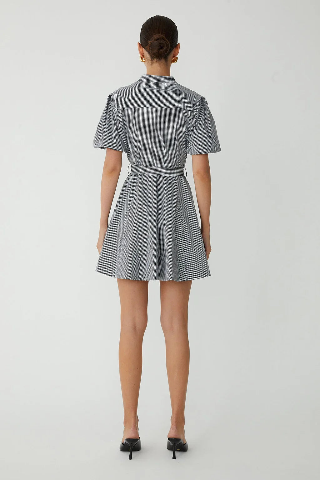 JS71 Hoban Mini Dress in Black Check