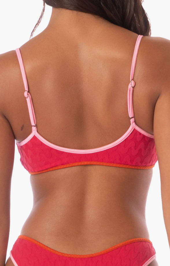 Maaji Apple Red Lane Bikini Top