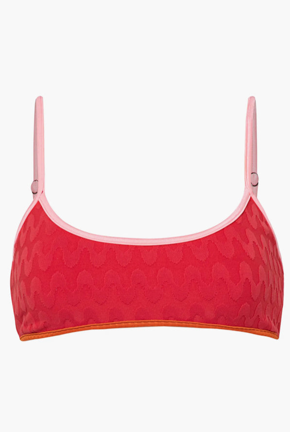 Maaji Apple Red Lane Bikini Top