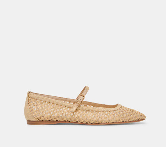 Dolce Vita Reyes Light Natural Woven Ballet Flats