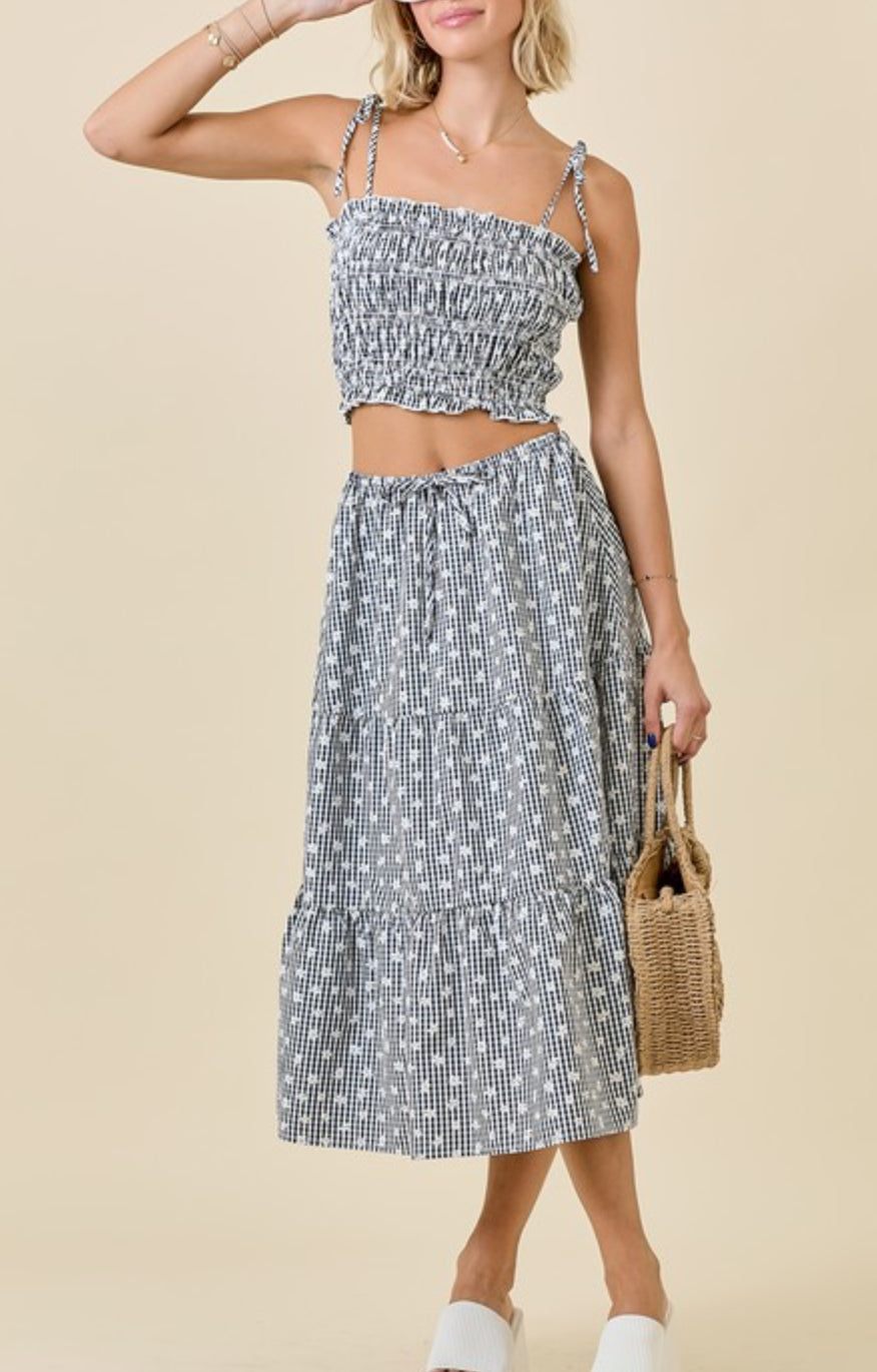 Cassie Gingham Set