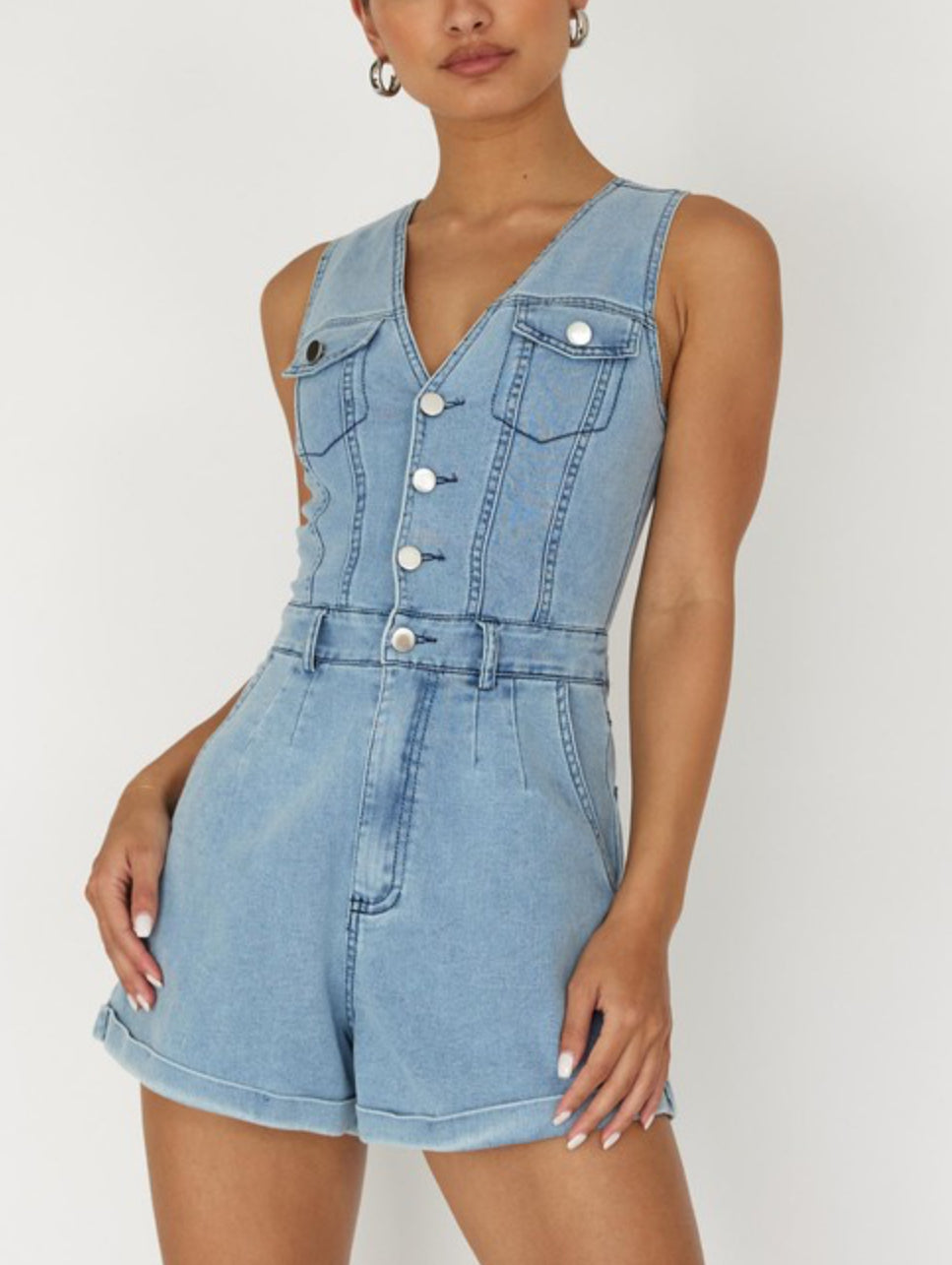 Maroney Denim Romper