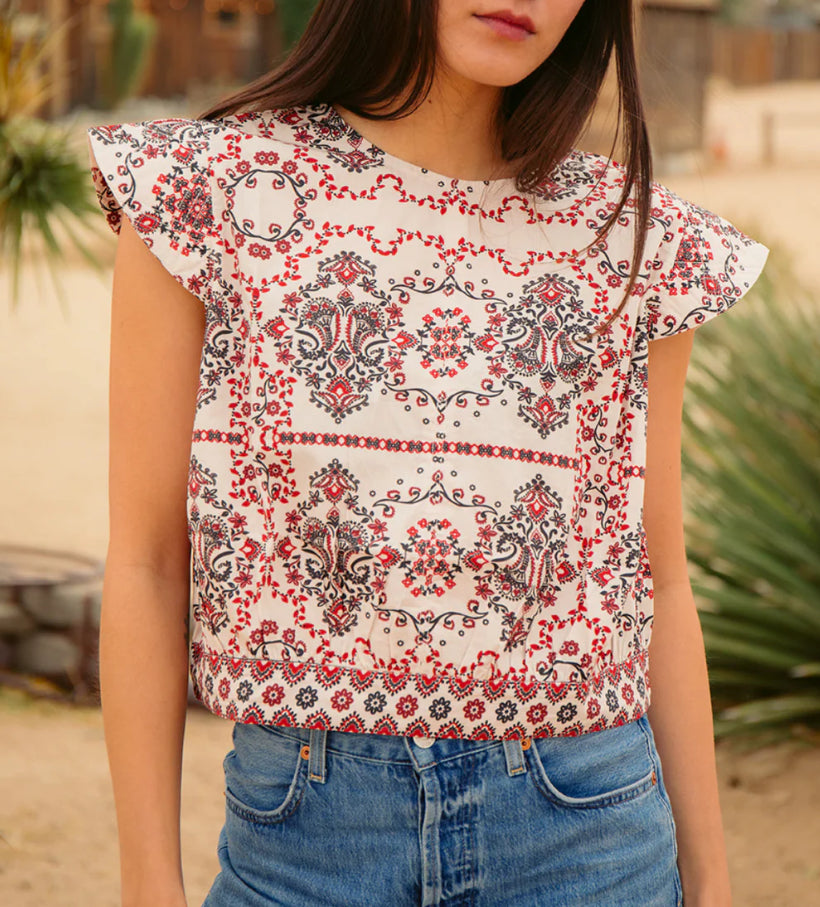 La Roque Faire Blouse in Wrangler