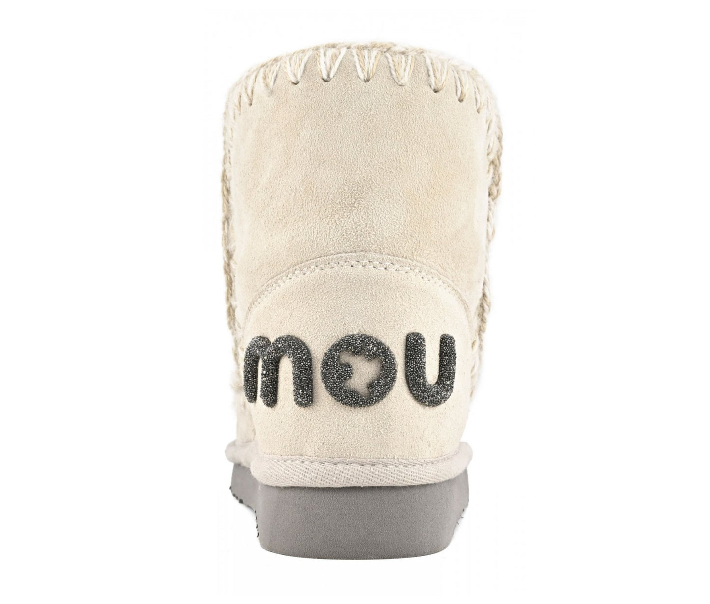 Mou Eskimo 18 Glitter Logo Boot in Chalk
