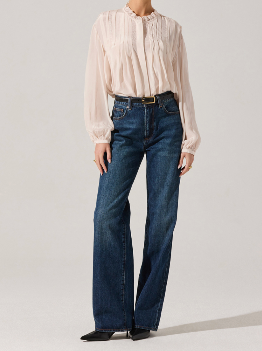 ASTR Ashton Top in Warm Champagne