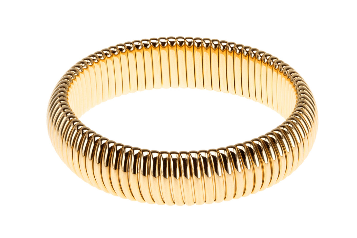 Janis Savitt 1/2 Round Cobra Bracelet in Gold