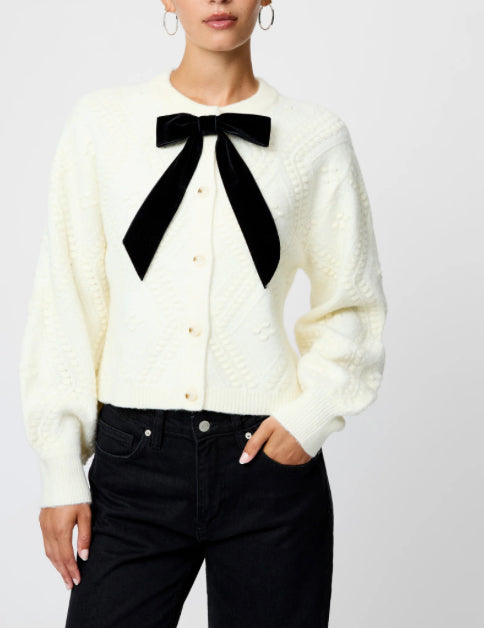 French Connection Kitty Bobble Contrast Cardi