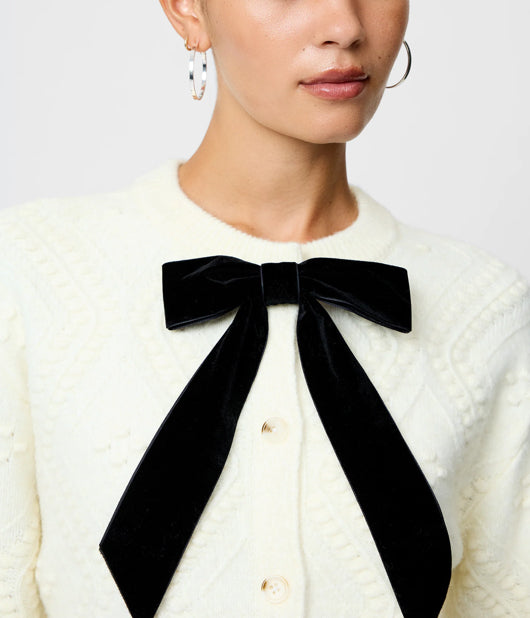 French Connection Kitty Bobble Contrast Cardi