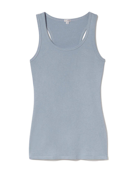 PJ Harlow Charlie Racerback Tank in Morning Blue