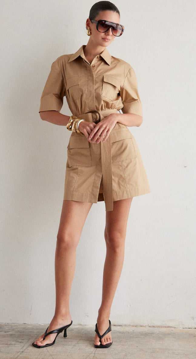 JS71 Larsen Dress in Khaki