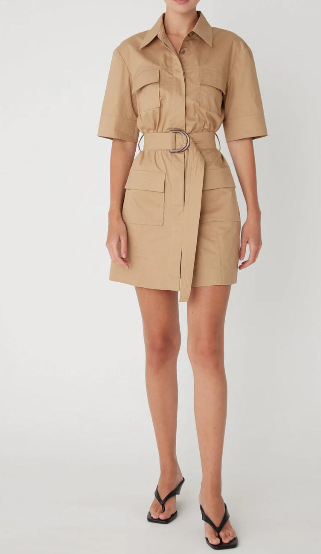JS71 Larsen Dress in Khaki