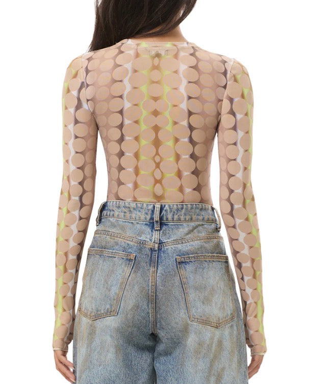 AFRM Kaylee Top in Tonal Dot